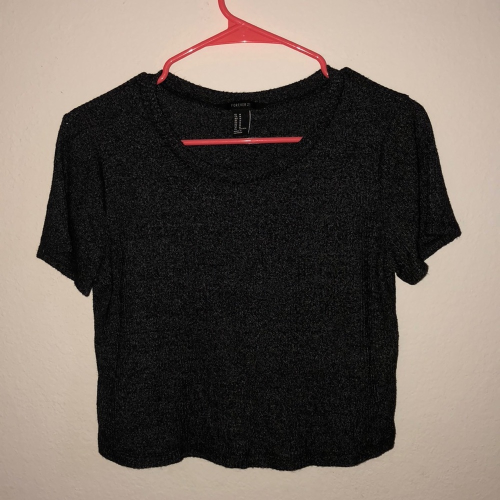 F21 cropped shirt